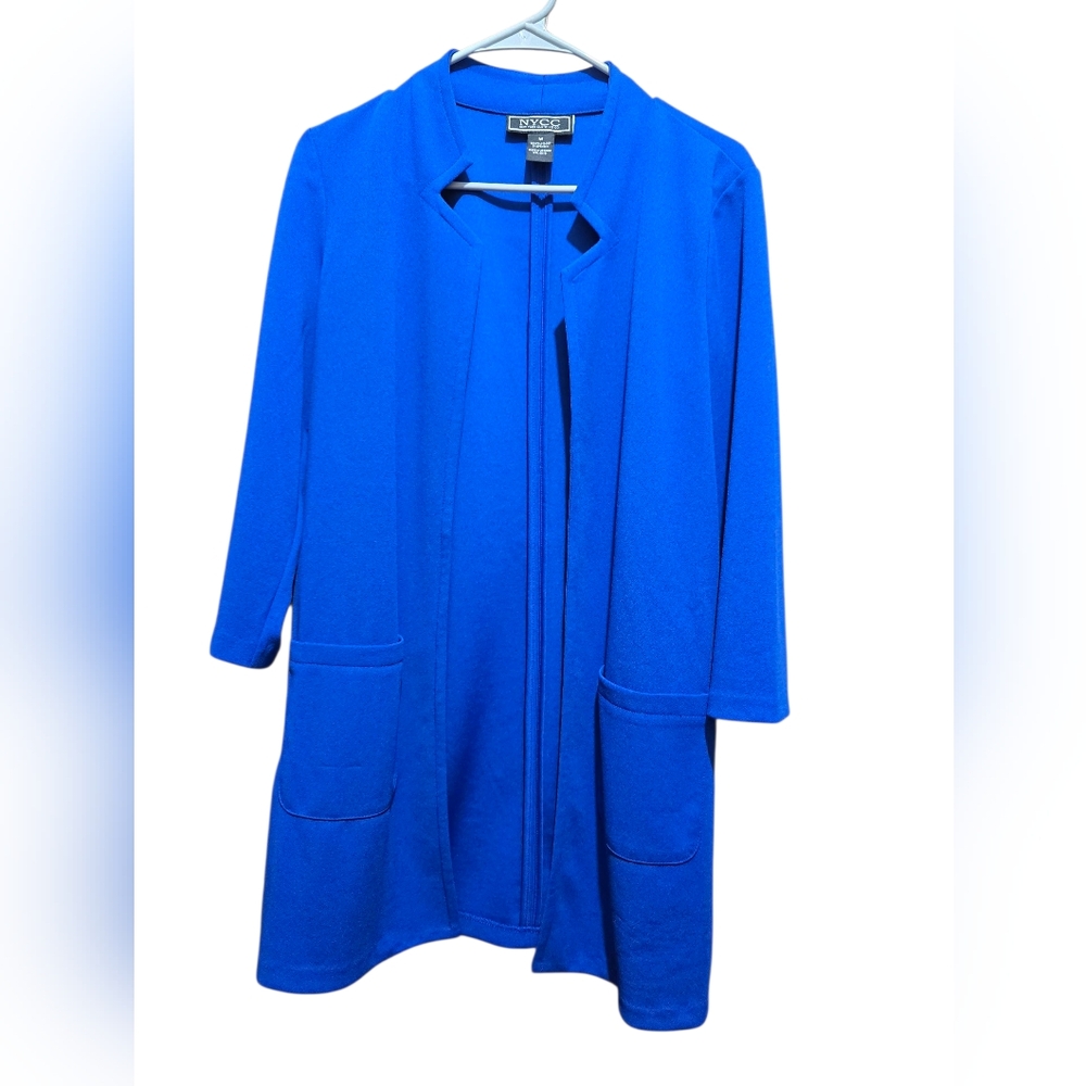 🔴Vibrant Blue Open Front Cardigan